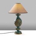 Lampa de masa, Opviq, 897TNL1114, Verde / Maro deschis
