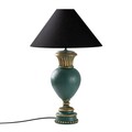 Lampa de masa, Opviq, 897TNL1116, Verde/Negru