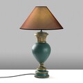 Lampa de masa, Opviq, 897TNL1118, Verde/Maro