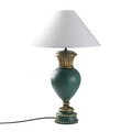 Lampa de masa, Opviq, 897TNL1120, Verde/Alb