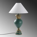 Lampa de masa, Opviq, 897TNL1120, Verde/Alb