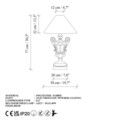 Lampa de masa, Opviq, 897TNL1122, Auriu
