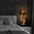 Lampa de masa, Opviq, 897TNL1126, Aur/Negru
