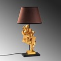 Lampa de masa, Opviq, 897TNL1127, Auriu/Maro