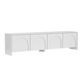 Comoda TV, Nordure, Aurelia, 180x45x32 cm, Alb