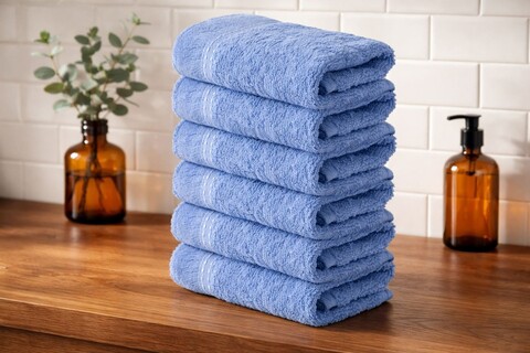 Set prosoape, L'essentiel Maison, Textured, Albastru