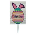 Semn de curte, Bunny Ears Egg, 38x58 cm, Negru