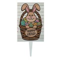 Semn de curte, Peek-a-Bunny Basket, 38x58 cm, Multicolor