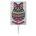 Semn de curte, Easter Welcome Egg, 38x58 cm, Multicolor