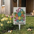Semn de curte, Easter Treat Gift, 38x58 cm, Multicolor