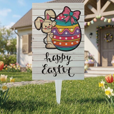 Semn de curte, Big Easter Surprise, 38x58 cm, Multicolor
