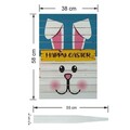 Semn de curte, Bunny Welcome Sign, 38x58 cm, Multicolor