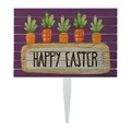 Semn de curte, Happy Easter Carrots, 58x38 cm, Multicolor