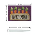 Semn de curte, Happy Easter Carrots, 58x38 cm, Multicolor