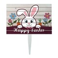Semn de curte, Easter Greeting Bunny, 58x38 cm, Multicolor
