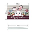 Semn de curte, Easter Greeting Bunny, 58x38 cm, Multicolor