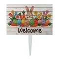 Semn de curte, Spring Garden Bunny, 58x38 cm, Multicolor