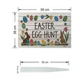 Semn de curte, Easter Egg Hunt, 58x38 cm, Multicolor