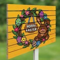 Semn de curte, Easter Hanging Sign, 58x38 cm, Multicolor
