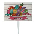 Semn de curte, Easter Garden Mix, 58x38 cm, Multicolor