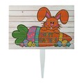 Semn de curte, The Easter Carrot Bunny, 58x38 cm, Multicolor