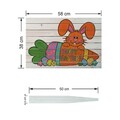 Semn de curte, The Easter Carrot Bunny, 58x38 cm, Multicolor