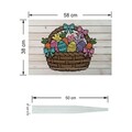 Semn de curte, Classic Easter Basket, 58x38 cm, Multicolor