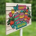 Semn de curte, Spring Garden Sign, 58x38 cm, Multicolor