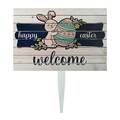 Semn de curte, Easter Welcome Bunny, 58x38 cm, Multicolor
