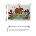 Semn de curte, Bunny Topping Easter, 58x38 cm, Multicolor