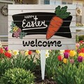 Semn de curte, Modern Easter Welcome, 58x38 cm, Multicolor