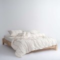 Lenjerie de pat pentru o persoana (DE), L'essentiel Maison, Vilnuss, Crem/Negru