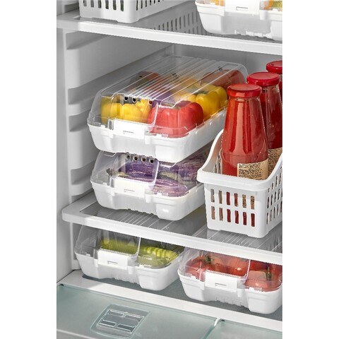 Set organizatoare frigider, Hermia, 964FRM3418, Alb