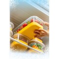 Set organizatoare frigider, Hermia, 964FRM3433, Dimensiune: 10,5 x 21,5 x 6,5 cm / 1000 ml (4 bucăți) , Galben
