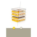 Set organizatoare frigider, Hermia, 964FRM3444, Dimensiune: 10,5 x 21,5 x 6,5 cm / 1000 ml (2 bucăți), Gri