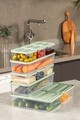 Set recipiente depozitare, Hermia, 964FRM5723, Dimensiune: 23 x 15 x 7 cm / 1750 ml (2 bucăți), Verde menta