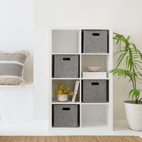 Set organizator de birou din fetru, HMY-6356, Gri