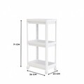 Raft multifuncțional din plastic, 242343, 36x23x71 cm, Alb