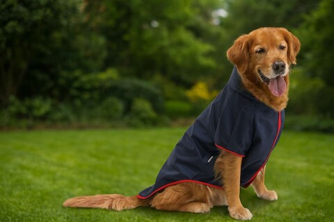 Hanorac pentru câini, Paws & Whiskers, Navyraincoat, Albastru navy