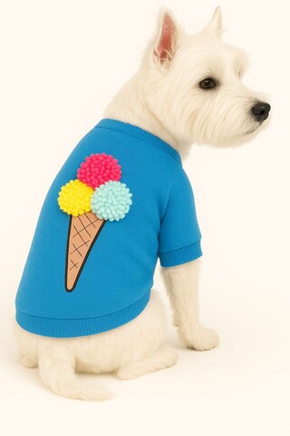 Hanorac pentru câini, Paws & Whiskers, Blueıcecreamsweat, Albastru