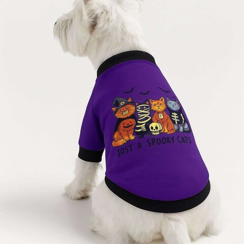 Hanorac pentru câini, Paws & Whiskers, Purplespookycat, Mov