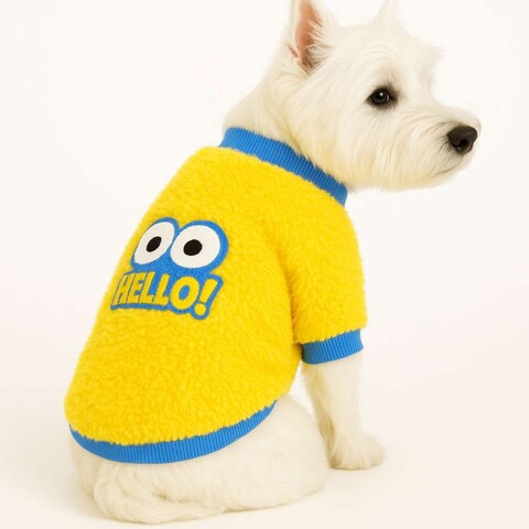 Hanorac pentru câini, Paws & Whiskers, Yellowhellosweat, Galben