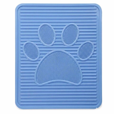 Covoras litiera pentru colectarea granulelor de nisip, Paws & Whiskers, 5087-3, Albastru