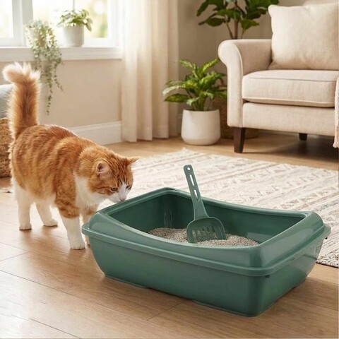 Litiera pentru pisici, Paws & Whiskers, 5091-4, Verde