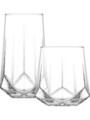 Set pahare, Hermia, 990LAV1210, Dimensiune: 7,2 x 7,2 x 9,9 cm / 400 ml (6 bucăți), Transparent