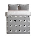 Lenjerie de pat dubla Super King (FR), 3 piese, L'essentiel Maison, The Black Sheep, Gri