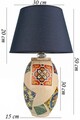 Lampa de masa, Opviq, 687HMY2371, Albastru navy