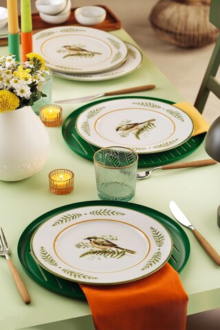 Set platouri servire desert, Hermia, 710KTP3765, Verde