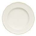 Serviciu de masa, Hermia, 710KTP9736, Farfurie: 23 cm (6 bucăți), Alb/Auriu