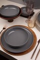 Serviciu de masa, Hermia, 710KTP9753, Farfurie: 20 cm (4 bucăți), Antracit